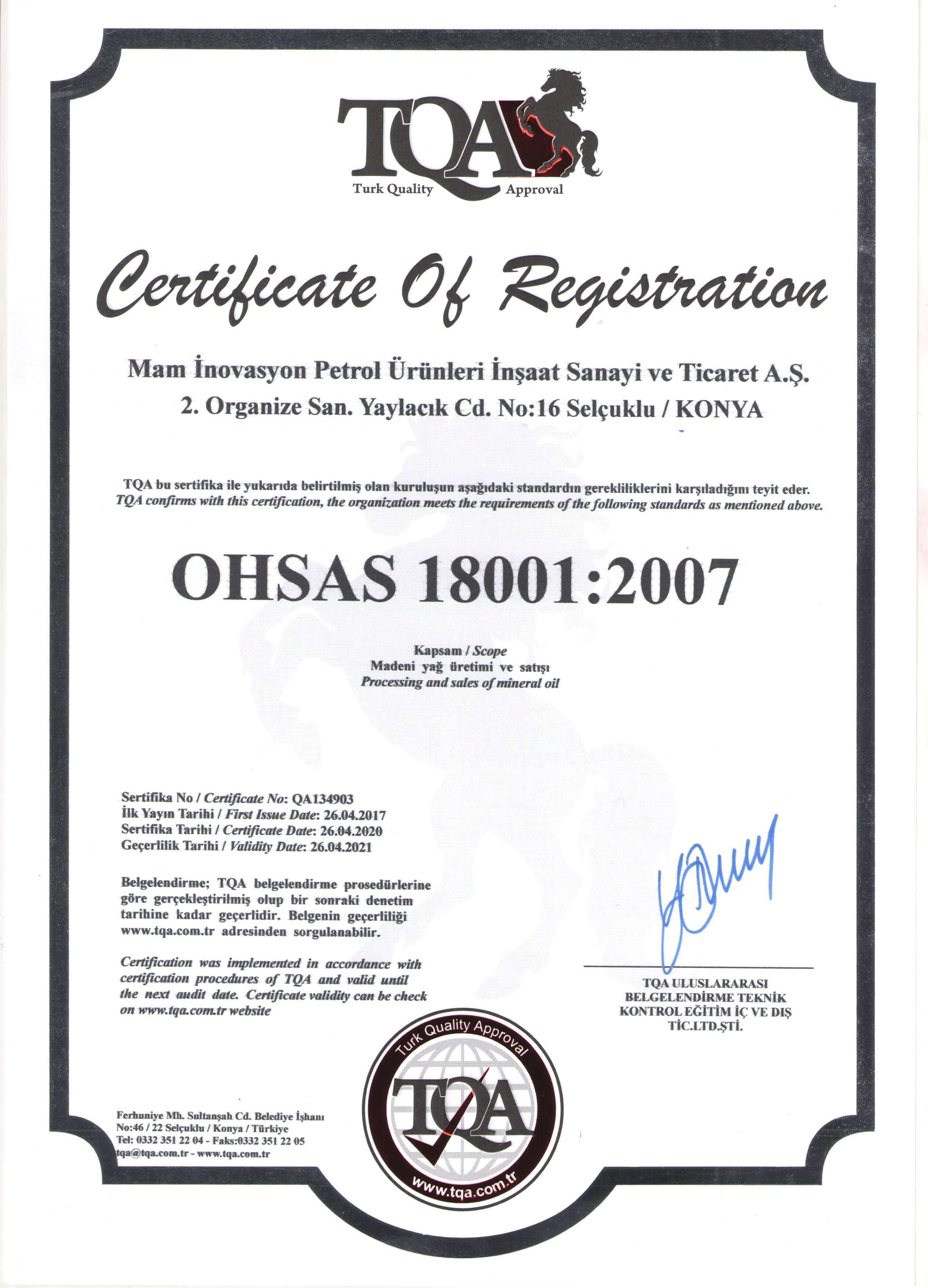 OHSAS